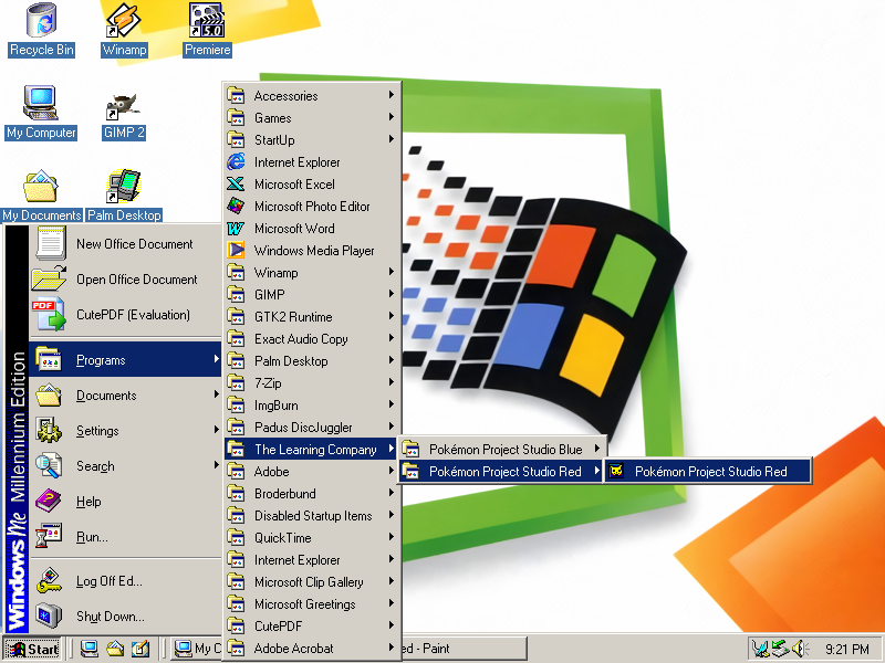 Pokemon Project Studio Red and Blue Version by The Learning Company - windows entry