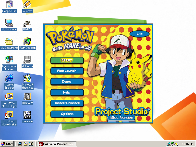 Pokemon Project Studio Blue Version by The Learning Company