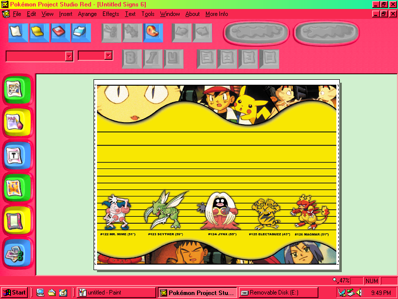 Pokemon Project Studio Red Version by The Learning Company - poster