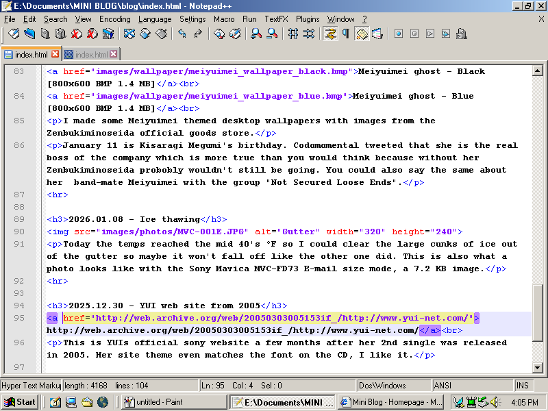 Notepadd++ on Windows ME