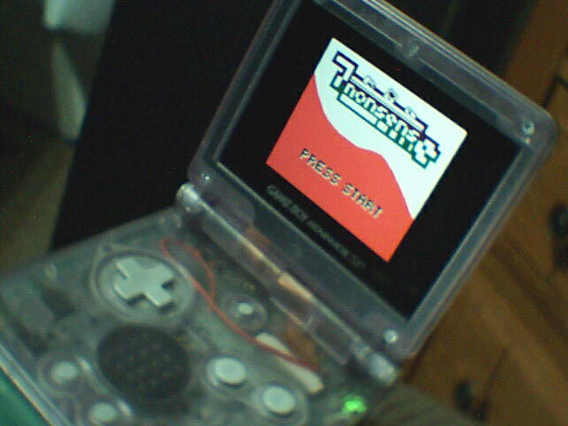 Web cam photo of a Game Boy Advance SP - Low Resolution