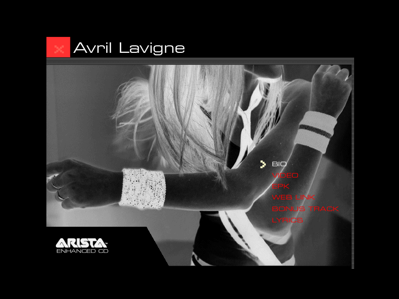 Let Go by Avril Lavigne enhanced CD software screenshot