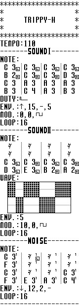 DJ TRIPPY-H - Game Boy Camera Music print