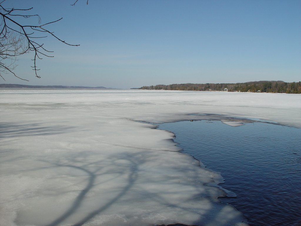 Frozen lake