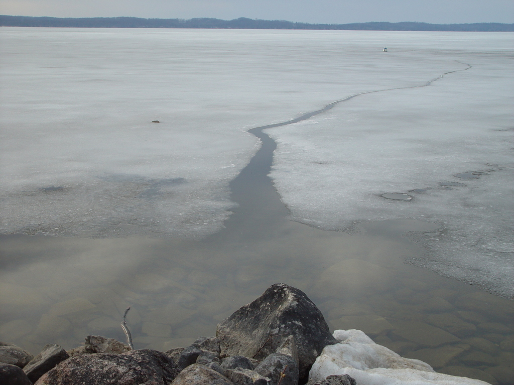 Icy lake