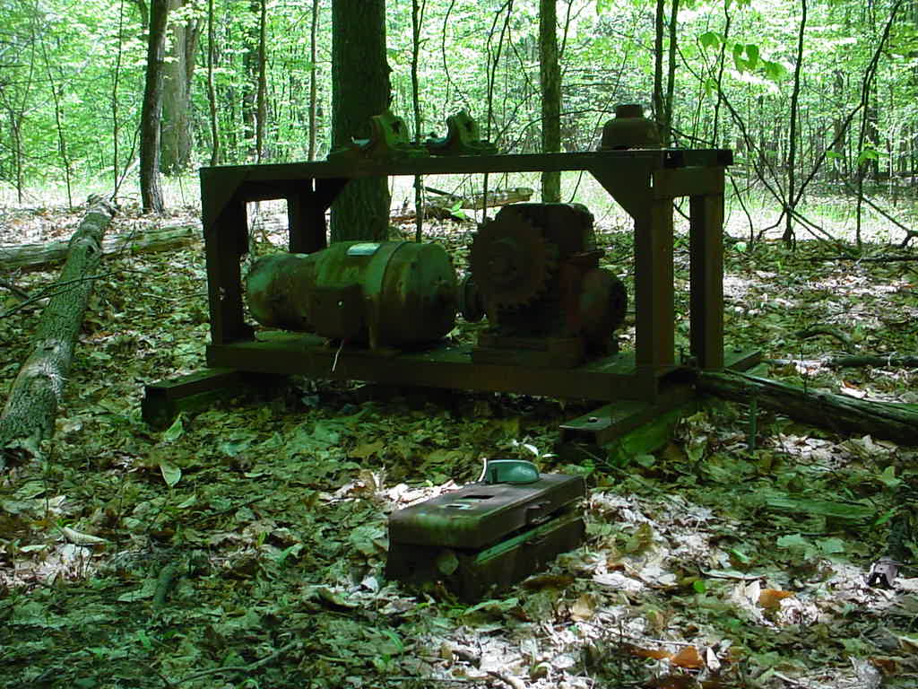 Machine in woods