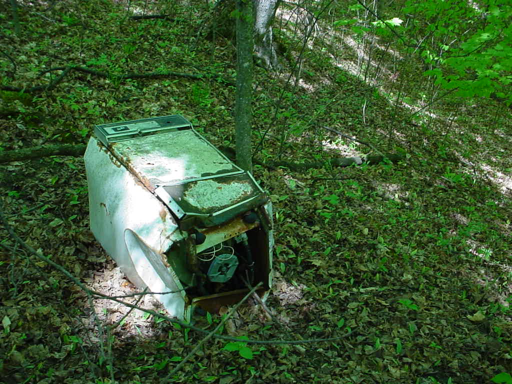 Machine in woods