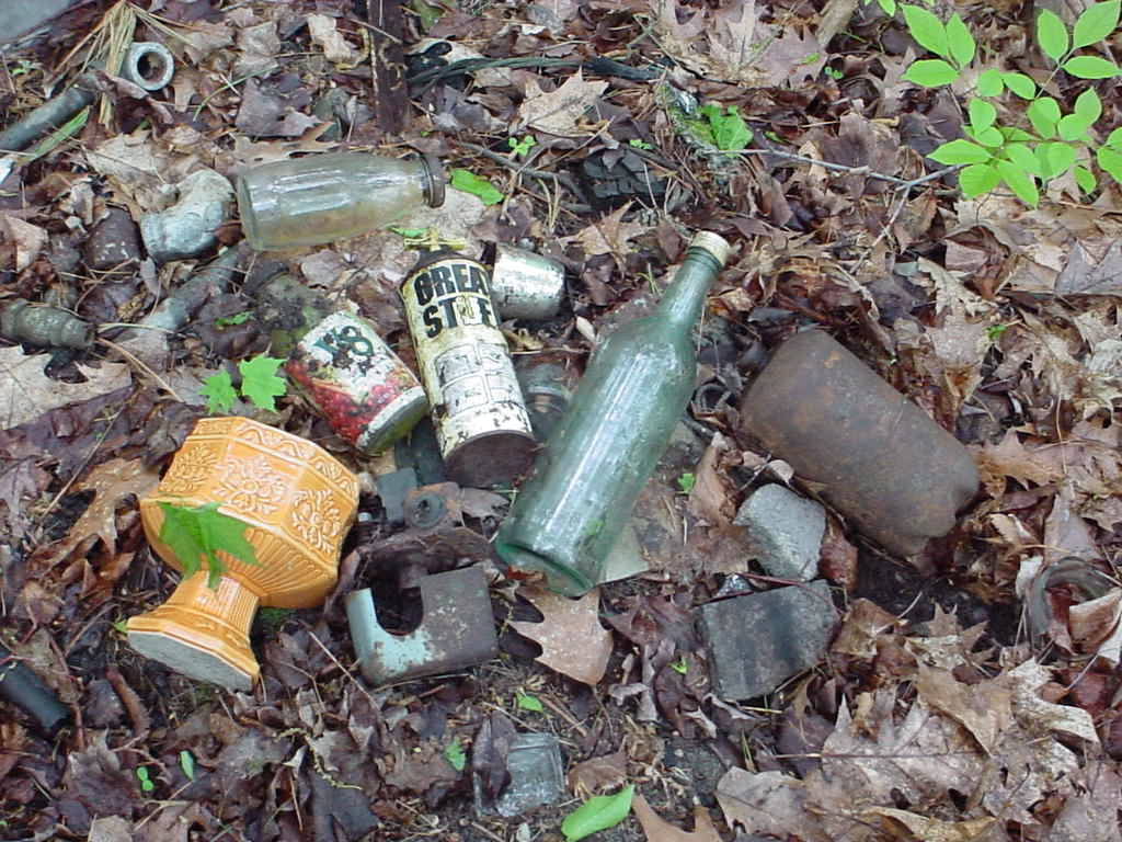 Old junk buried