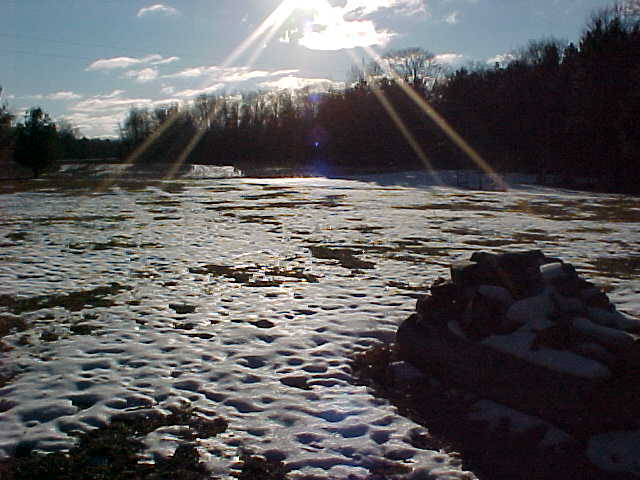 Snowy field