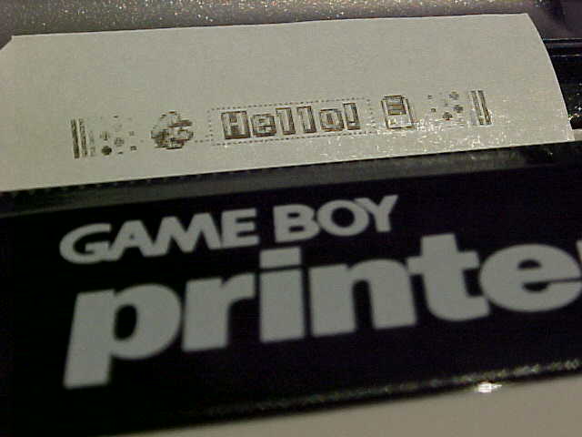Game Boy Printer test print
