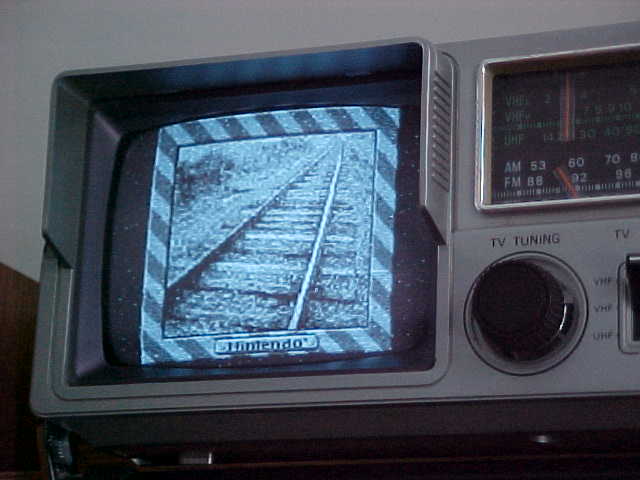 Game Boy Camera photo on old tv