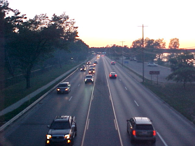 Cars on road