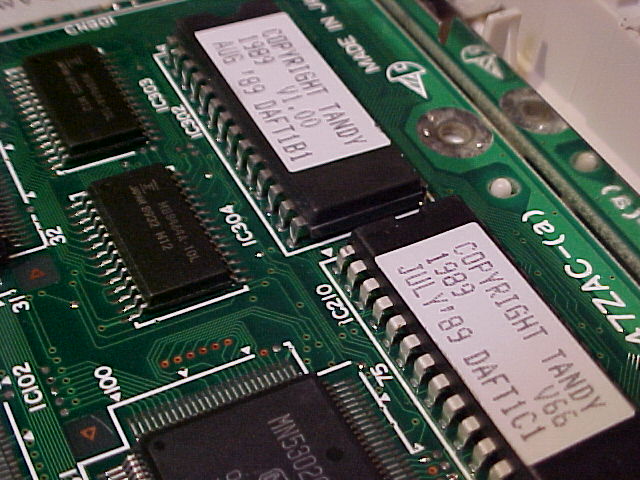 Tandy 1100 FD motherboard
