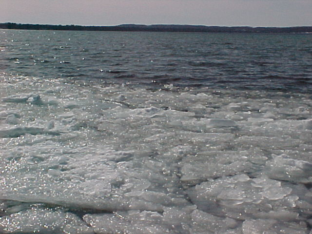 Ice on lake