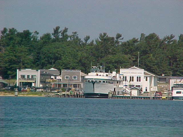 Beaver island ferry docked