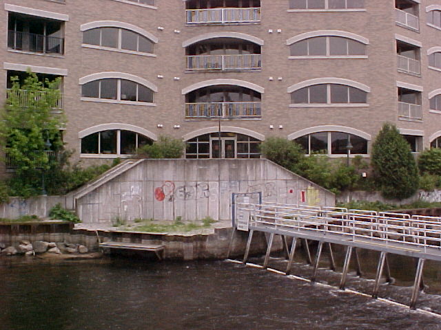 River next to building