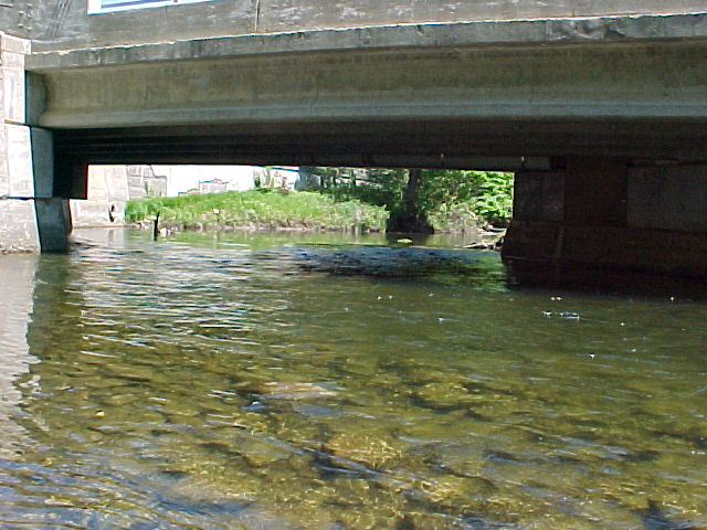 Under bridge