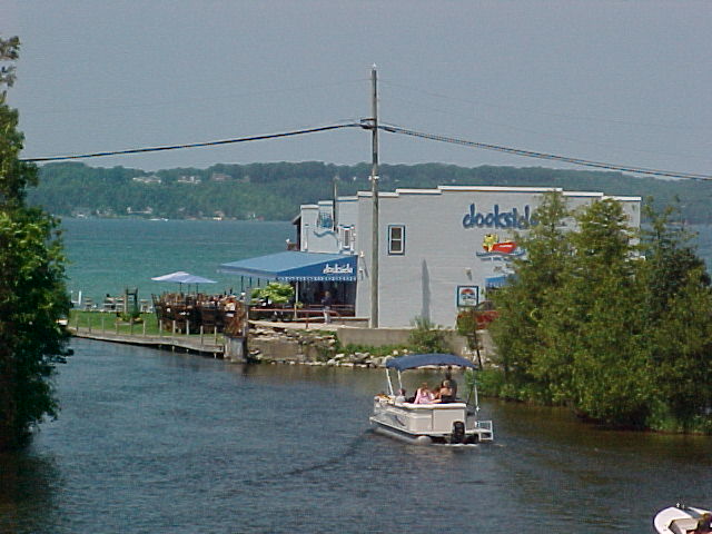 Building next to River
