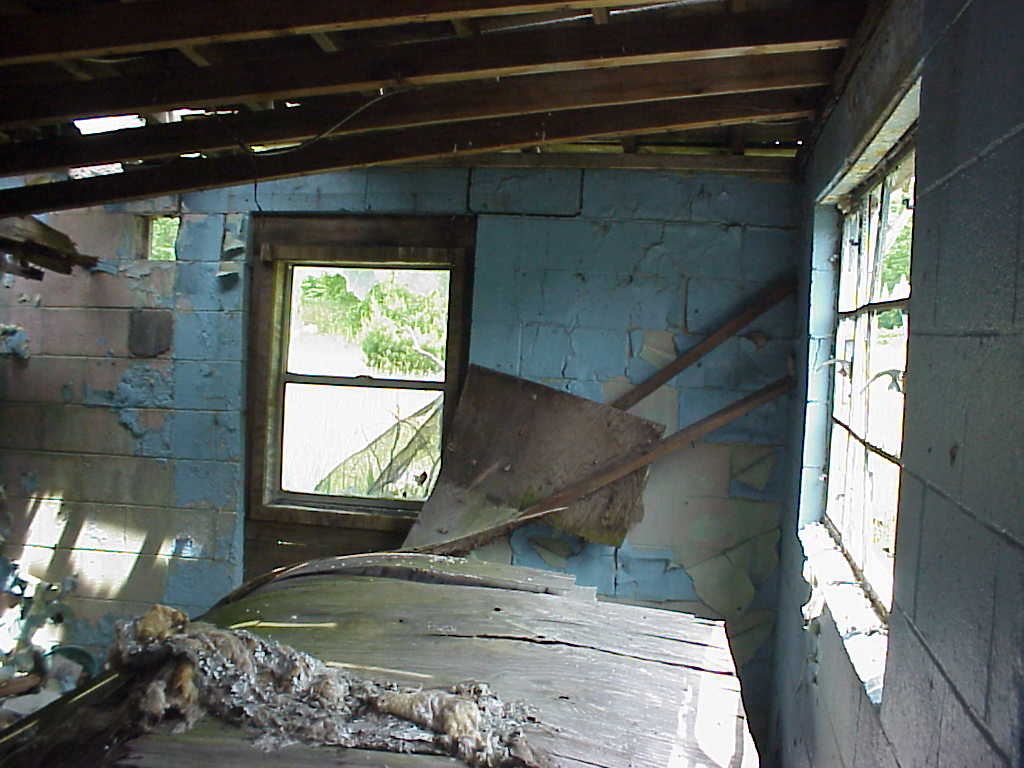 Abandoned house livingroom