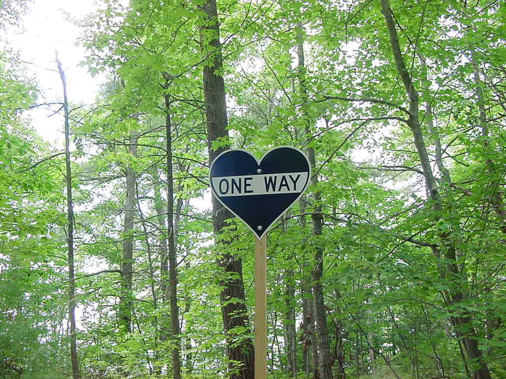 One way heart sign