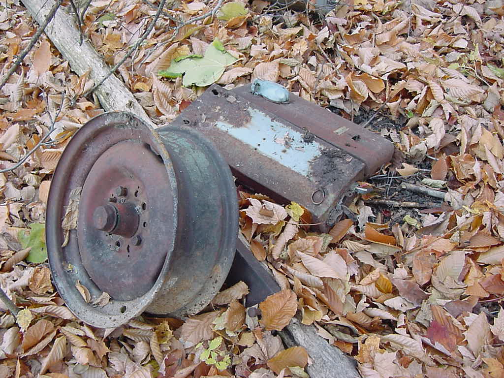 Old junk in the woods