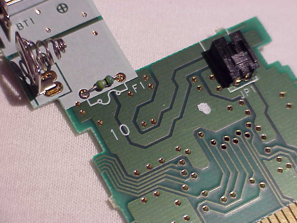 Nintendo 64 Rumble Pak resistor before