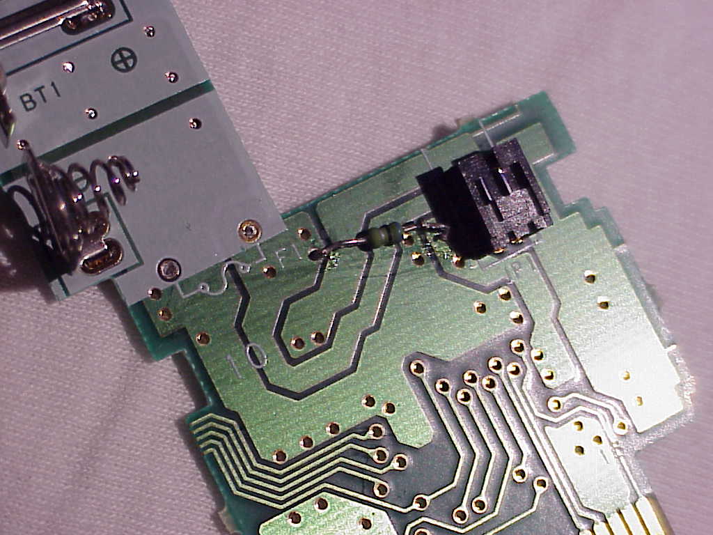 Nintendo 64 Rumble Pak resistor after