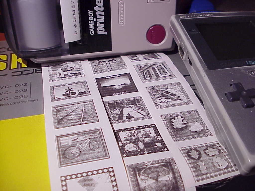 Game Boy Camera and Printer prints