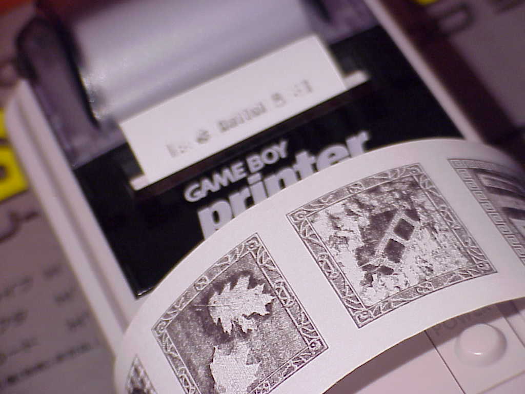 Game Boy Camera and Printer prints