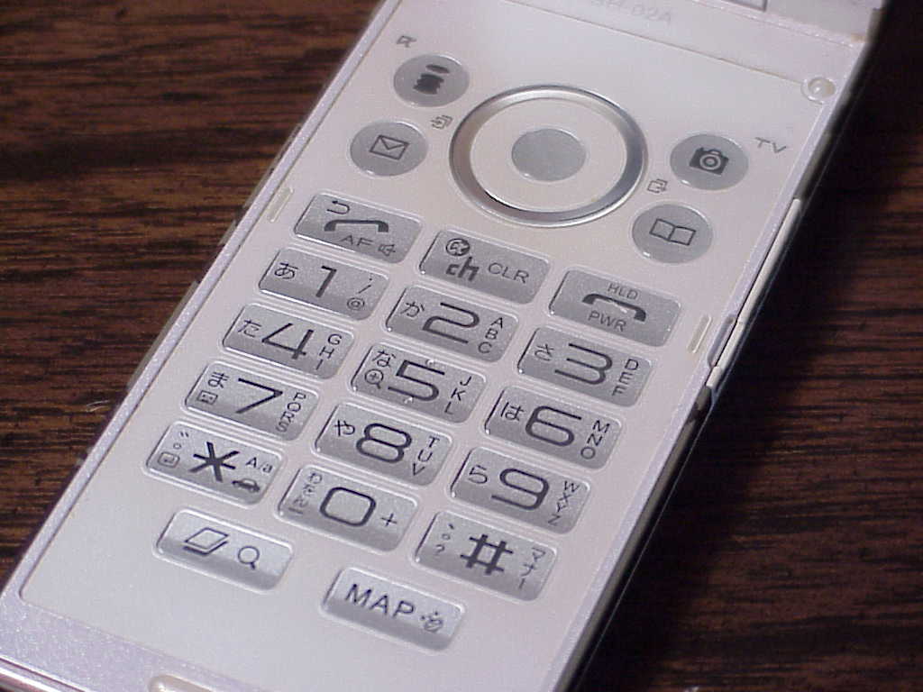 docomo SH-02A keypad