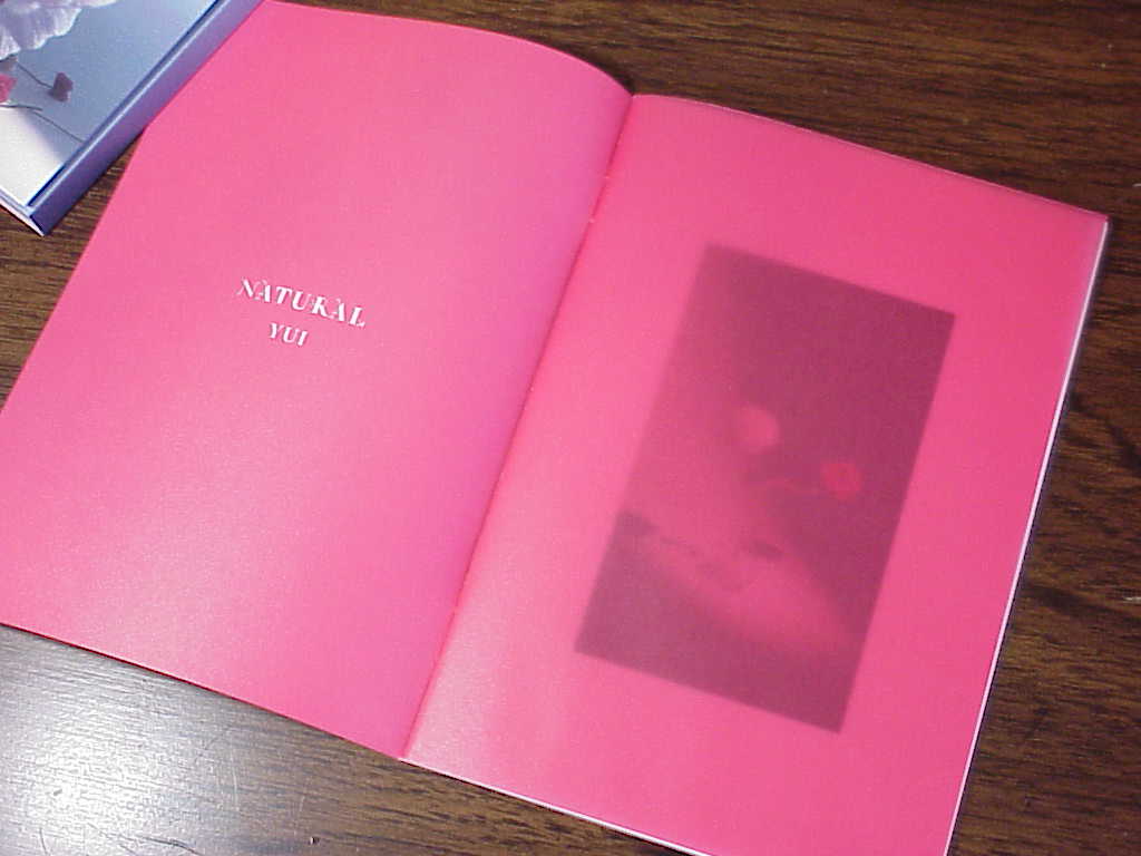 NATURAL by YUI booklet