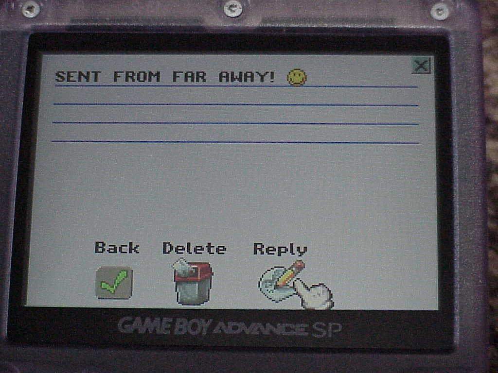 Majesco Wireless Messenger reading message