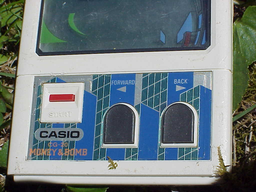 CASIO MONEY & BOMB CG-20 buttons