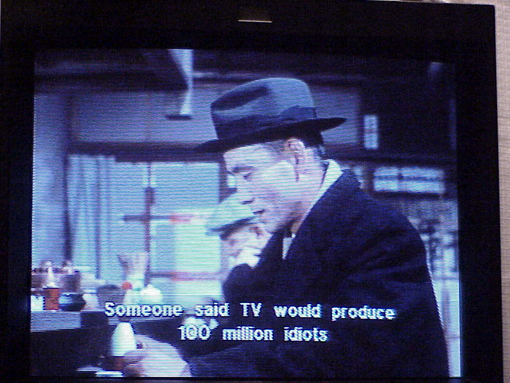 Good Morning screenshot - Someone said TV would produce 100 million idiots