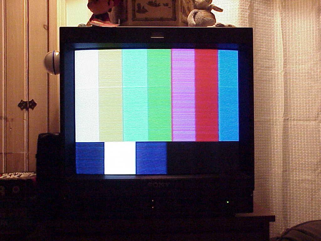 Good Morning screenshot - color bars