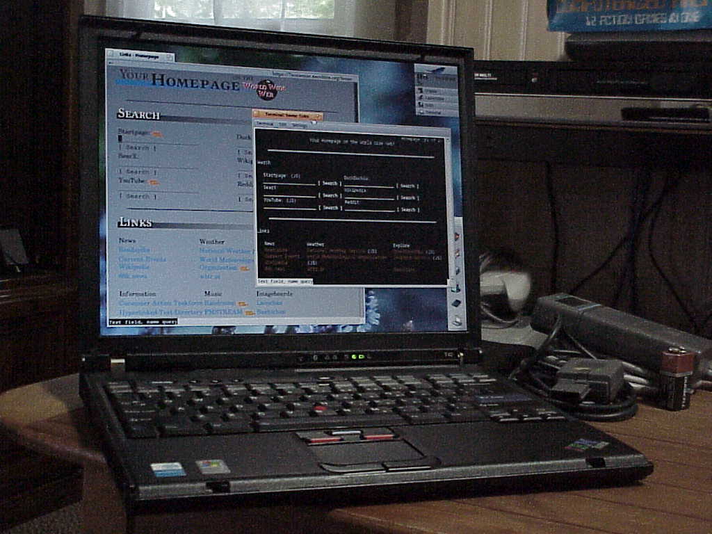 Links on Haiku with laptop
