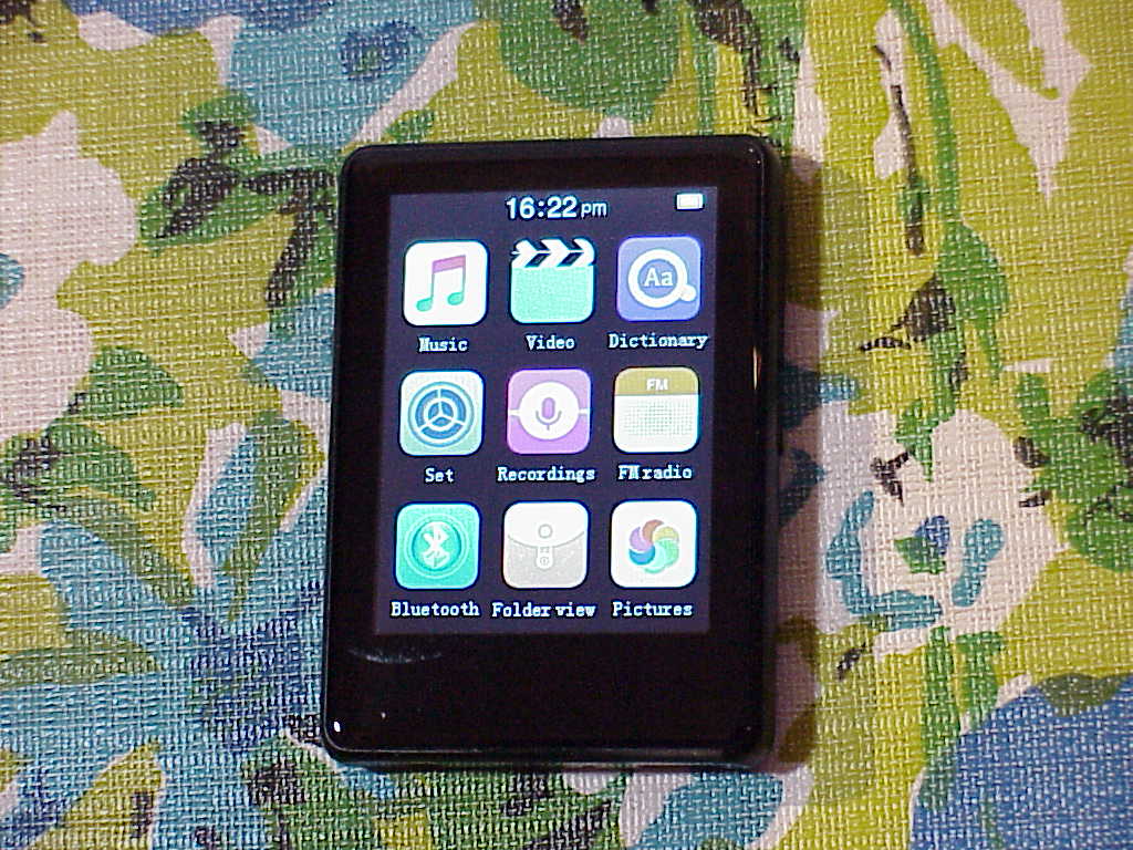 Unbranded touch screen music player