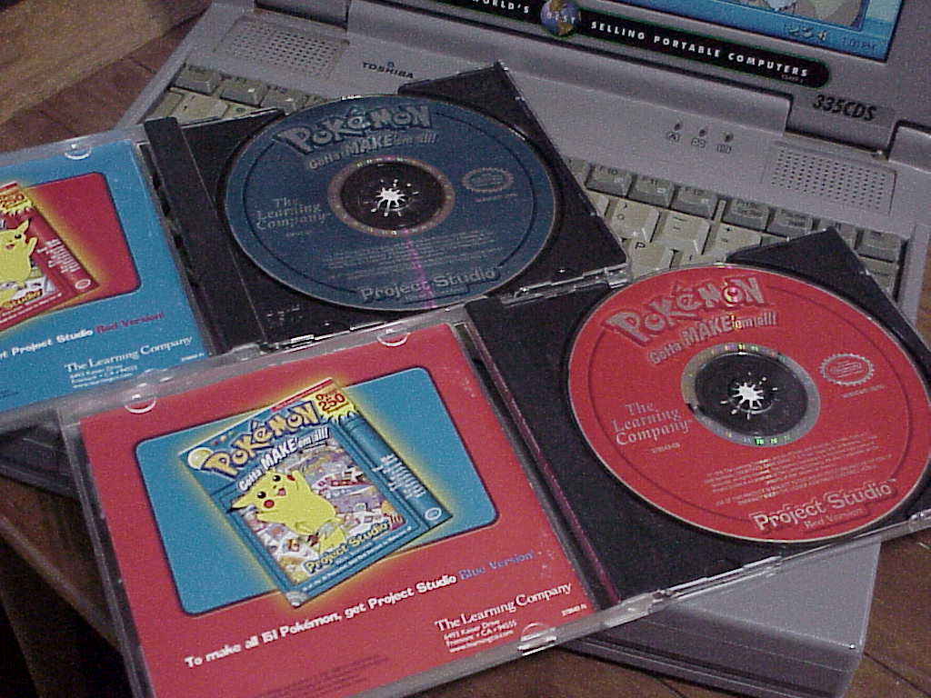 Pokemon Project Studio Red and Blue Version by The Learning Company - CD-ROMs