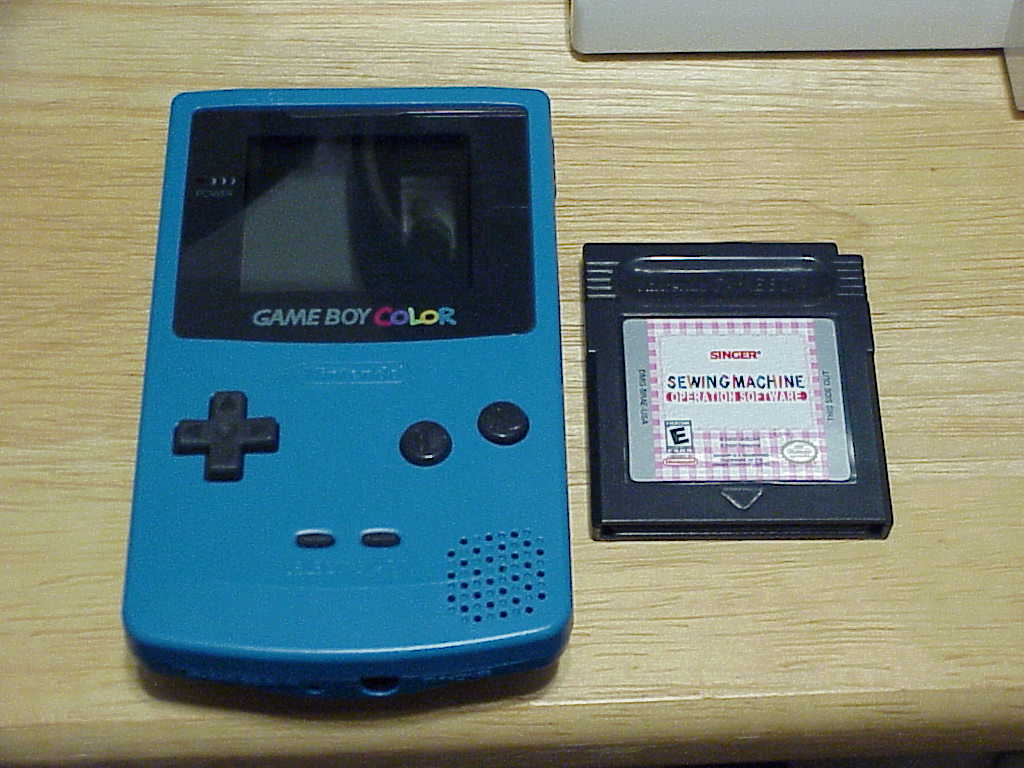 Singer IZEK 1500 Sewing Machine teal Game Boy Color with Operation Software