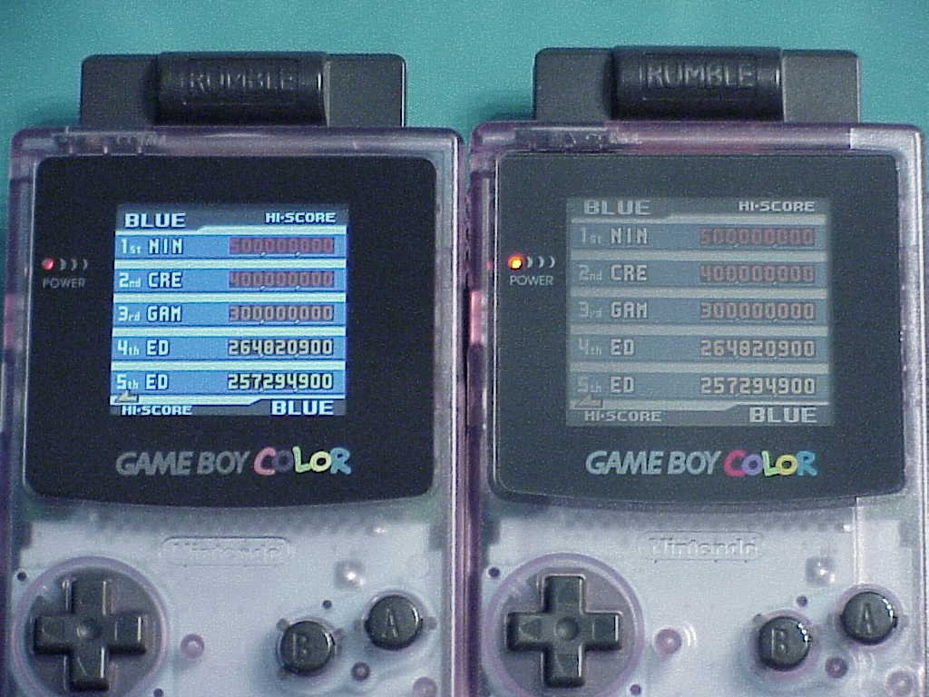 Game Boy Colors with Pokemon Pinball
