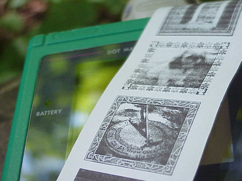 Game Boy Camera and Printer prints