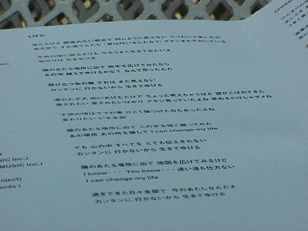 LIFE by YUI lyrics