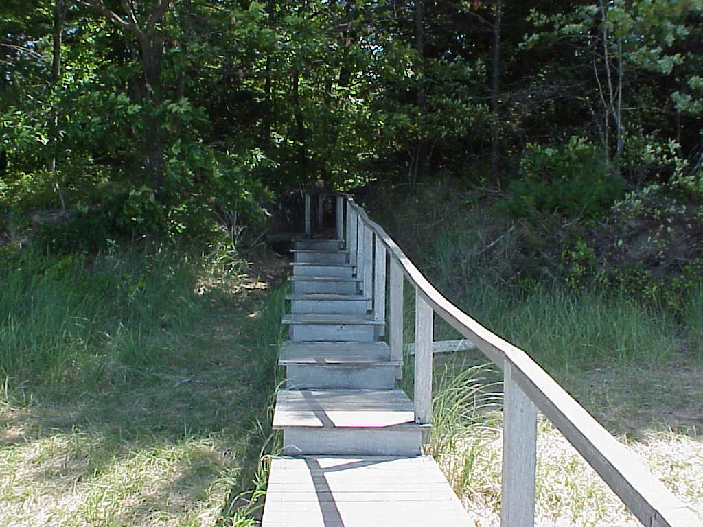 Boardwalk to water