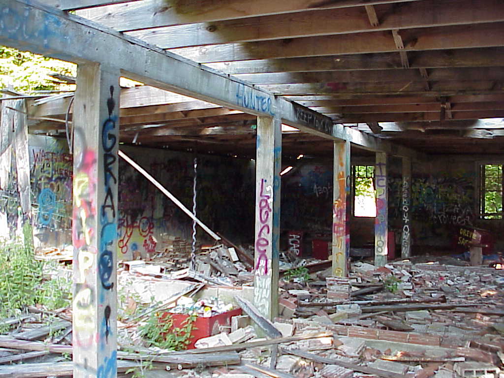 Fallen apart building