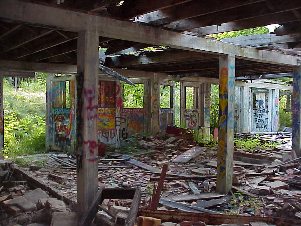 Fallen apart building