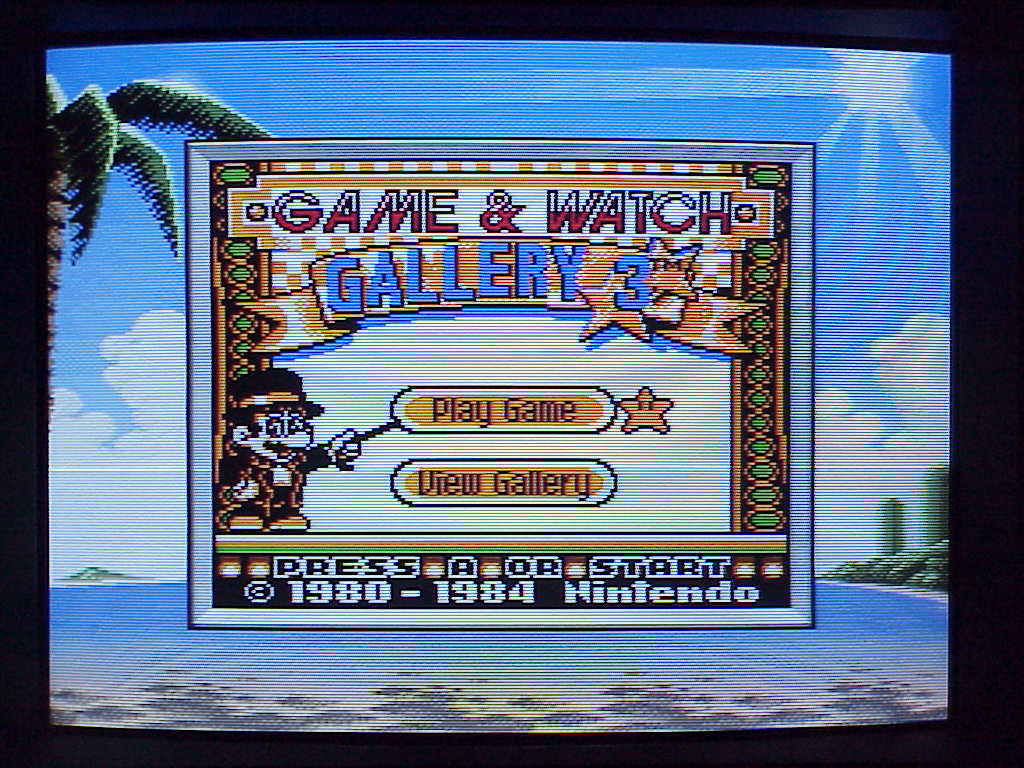Game & Watch Gallery 3 title screen