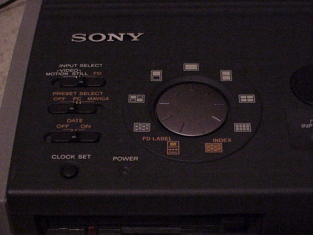Sony Digital Color Printer closeup