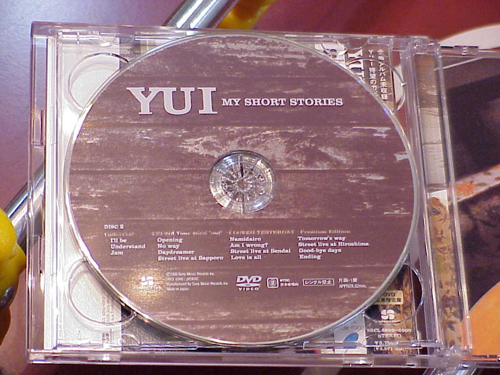 MY SHORT STORIES by YUI DVD