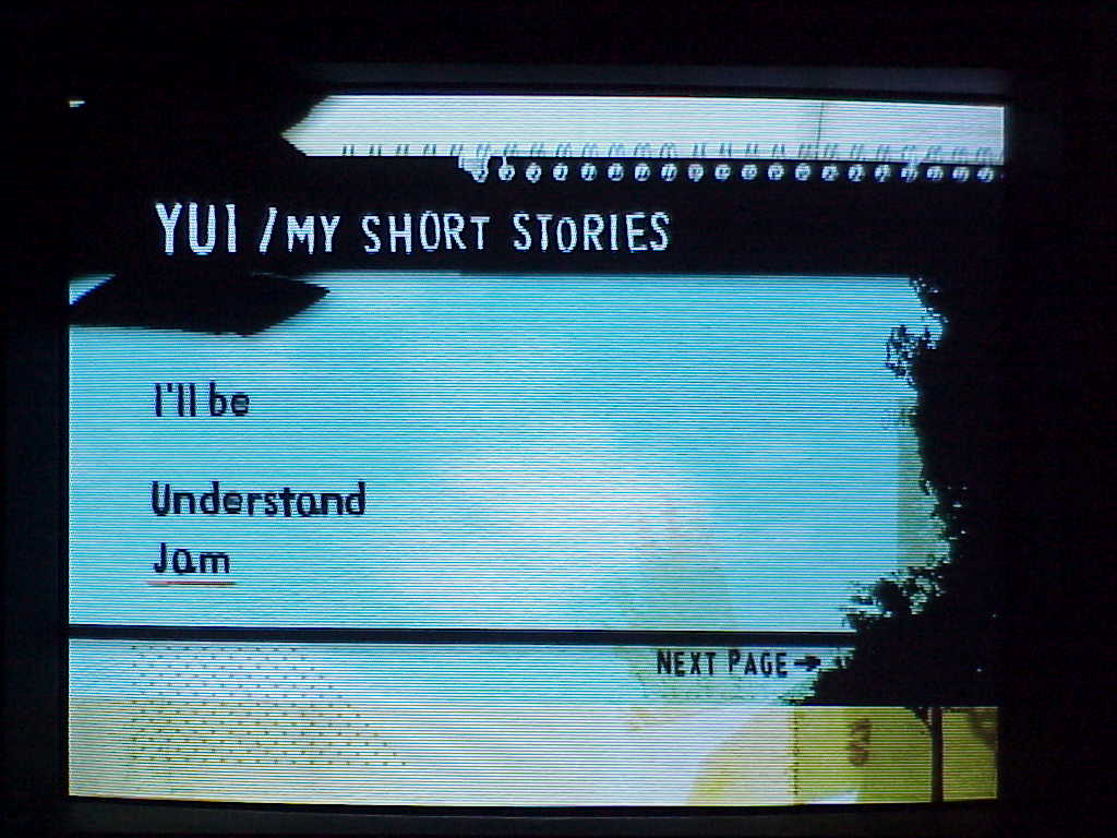 MY SHORT STORIES by YUI DVD screenshot