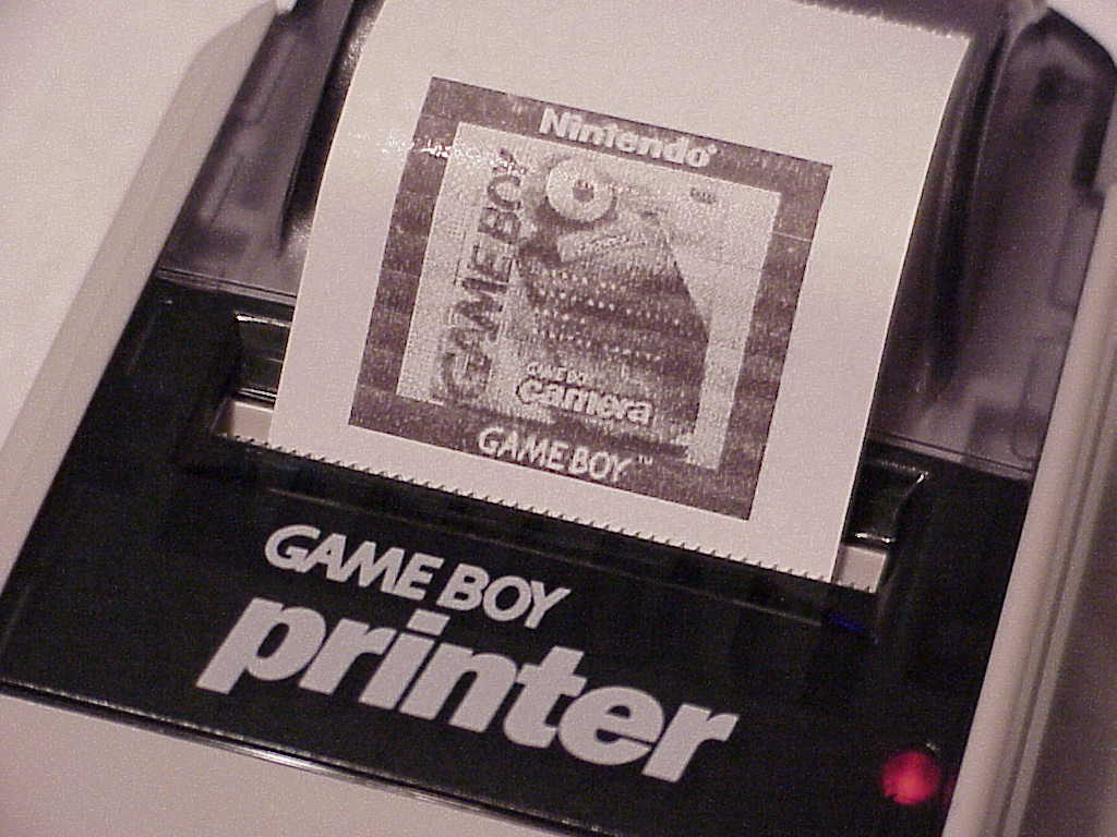 Nintendo Game Boy Printer printout
